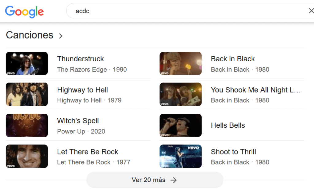 Que son Rich Snippets música